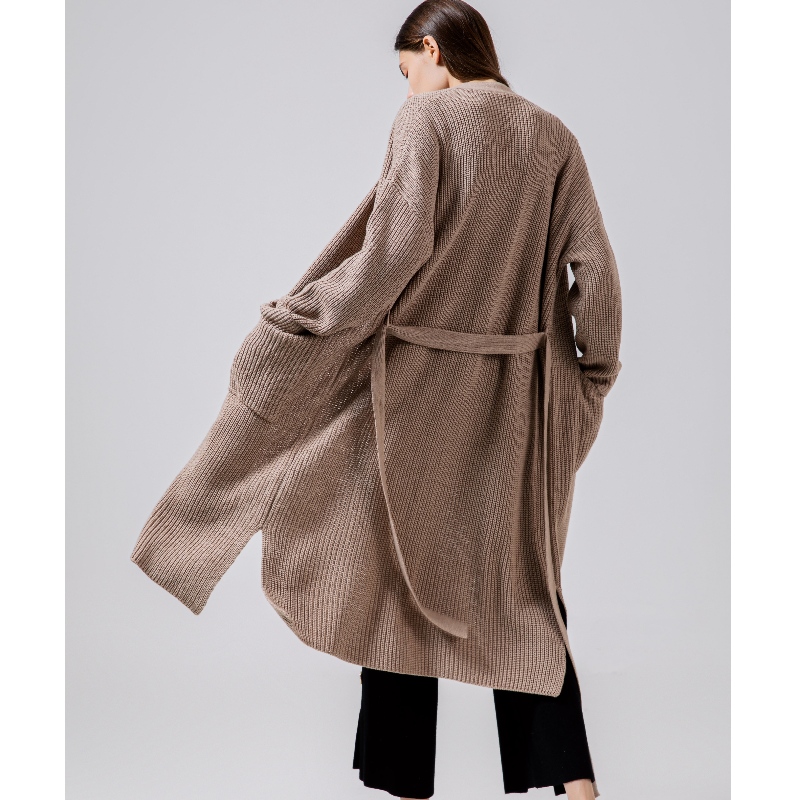 Løs, stilfuld og afslappet australsk uld cardigan65002#