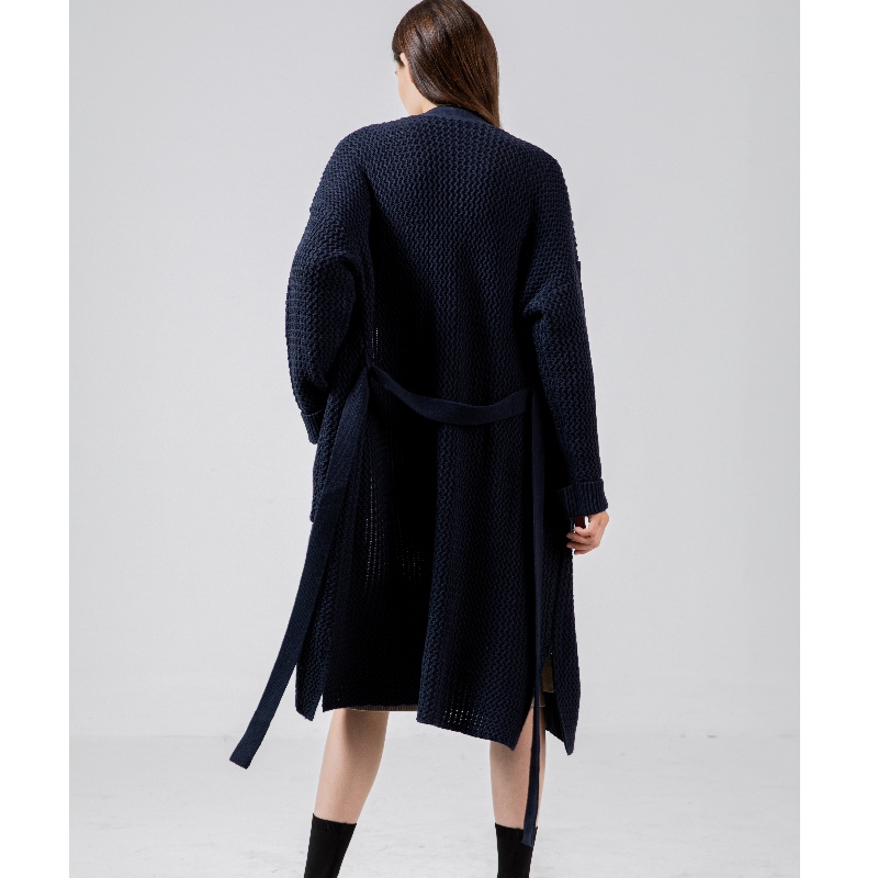 Løs, stilfuld og afslappet australsk uld cardigan65003#