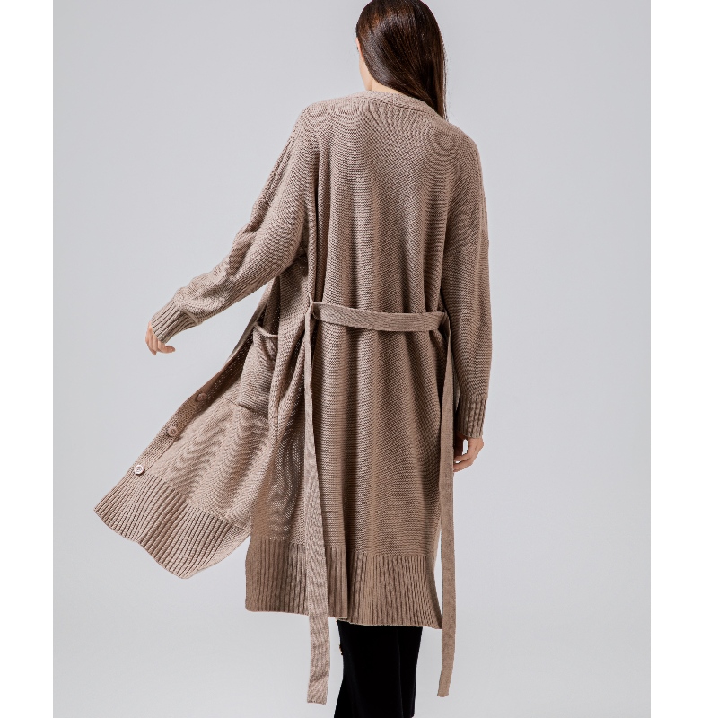 Løs, stilfuld og afslappet australsk uld cardigan65005#