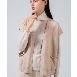 Fashion Trend Simple All-Match Strikket kort Cardigan Jacket 68027#